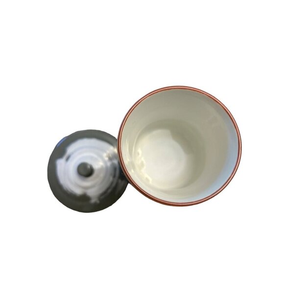 Vintage Japanese Ceramic Tea Canister With Lid - Picture 2 of 4